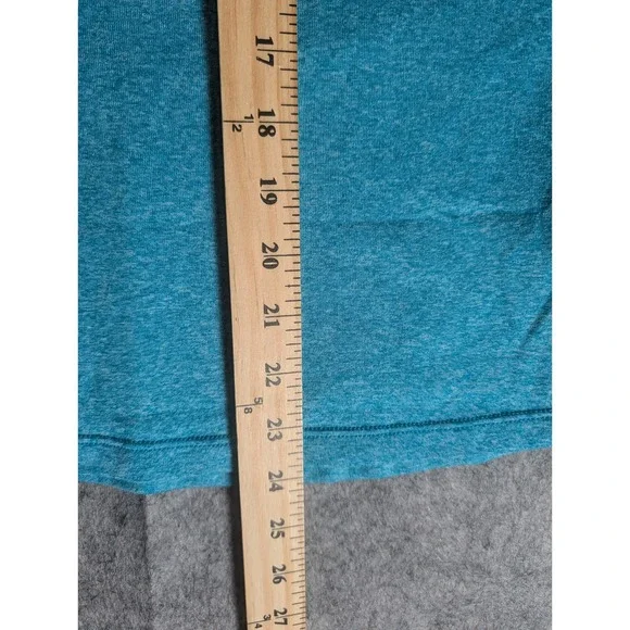 The North Face Womens Blue Heathered V Neck‎ Short Sleeve Athletic T Shirt M M - Picture 6 of 7